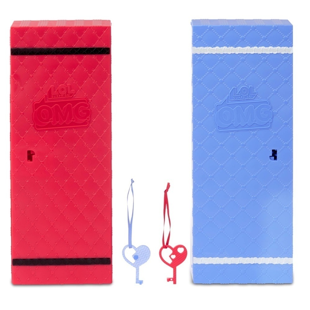 2 LOL Surprise OMG Red and Blue Storage Cases - Cases only